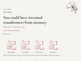 Preview of 'You could have invented transformers from memory'