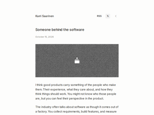 Preview of 'Someone behind the software'