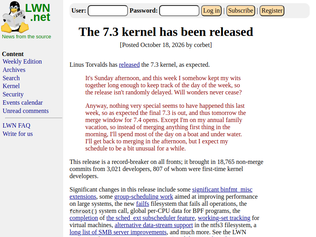 Preview of 'Linux 7.3'