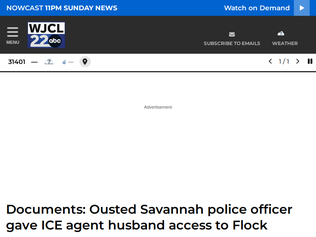 Preview of 'Ousted Savannah police officer gave ICE agent husband access to Flock system'