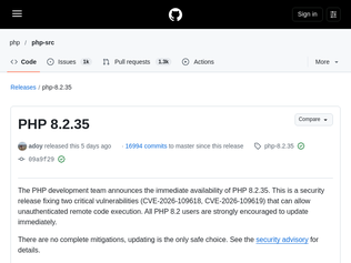 Preview of 'PHP 8.2.35'
