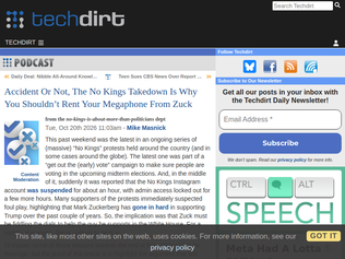 Preview of 'The No Kings Takedown Is Why You Shouldn't Rent Your Megaphone from Zuck'