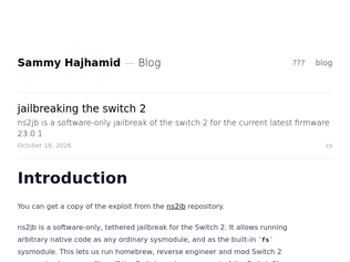Preview of 'Jailbreaking the Switch 2'