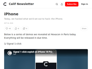 Preview of 'Today, we hacked what we'd set out to hack: the iPhone'