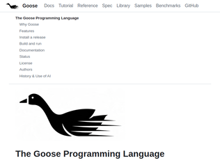 Preview of 'The Goose Programming Language'